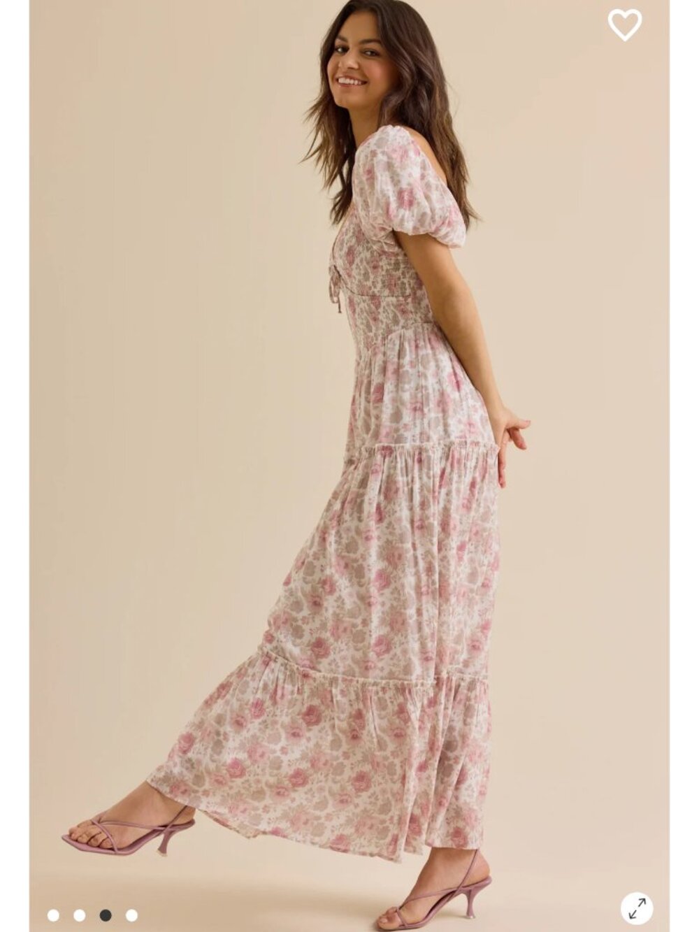 Pink Floral Maxi Dress Zurie Floral Maxi Dress Altar'd State Dress NWT - Picture 3 of 4
